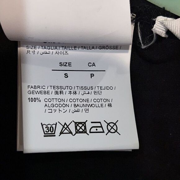 NWT OFF-WHITE SOLID COLOR NON FICTION T-SHIRT Black Small - Host Pick❣️ - Picture 12 of 13